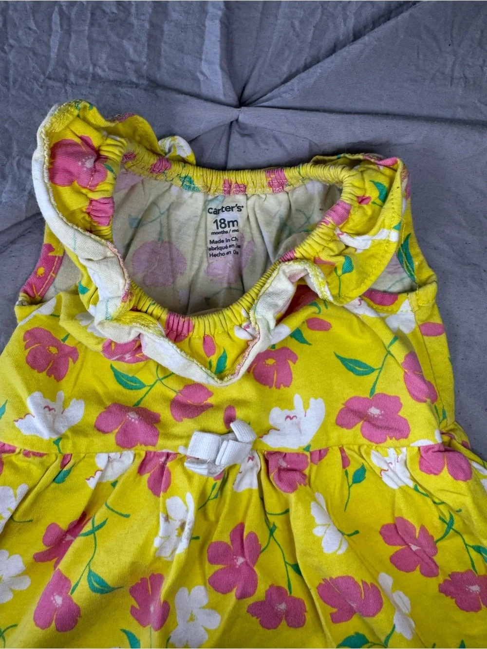 Carters neckline pink
